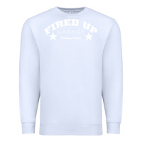 White fired up garage Premium Sweatshirt - artisFamous