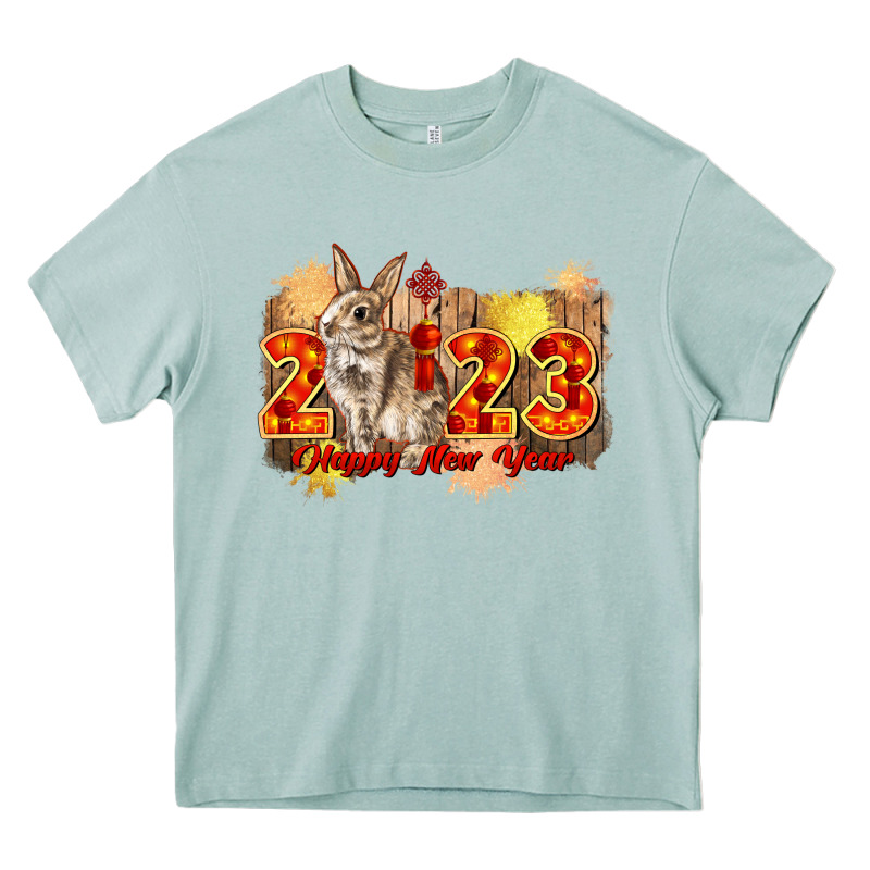 Chinese New Year 2023 Rabbit Year Heavy Core Tee by CowGirlArtShop | Teevron