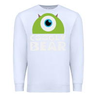 White googly bear Premium Sweatshirt - artisFamous