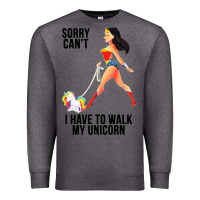Charcoal Heather wonder woman sorry can't Premium Sweatshirt - artisFamous