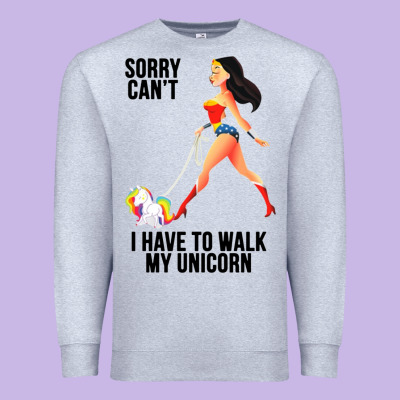 Wonder Woman Sorry Can't Premium Sweatshirt Designed By Artisfamous