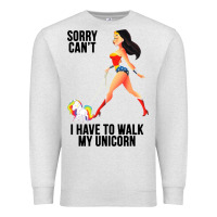 Oatmeal Heather wonder woman sorry can't Premium Sweatshirt - artisFamous
