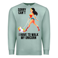 Seafoam wonder woman sorry can't Premium Sweatshirt - artisFamous