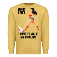 Antique Gold wonder woman sorry can't Premium Sweatshirt - artisFamous