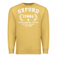 Antique Gold funny english grammar nerd Premium Sweatshirt - artisFamous