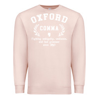 Pale Pink funny english grammar nerd Premium Sweatshirt - artisFamous