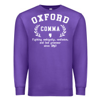Purple funny english grammar nerd Premium Sweatshirt - artisFamous