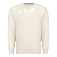 Sandshell hockey player heartbeat ice Premium Sweatshirt - artisFamous