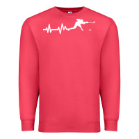 Cardinal hockey player heartbeat ice Premium Sweatshirt - artisFamous
