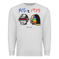 Dove Grey DAFTPUNK Japanese Premium Sweatshirt - artisFamous