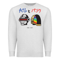 Oatmeal Heather DAFTPUNK Japanese Premium Sweatshirt - artisFamous