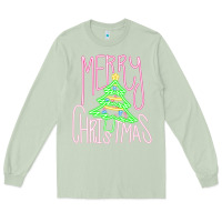 Matcha Merry Neon Christmas Long Sleeve Tee - CowhideDigitalArt