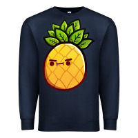 Navy pineapple fruits Premium Sweatshirt - artisFamous
