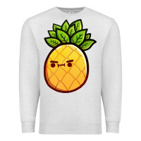 Oatmeal Heather pineapple fruits Premium Sweatshirt - artisFamous
