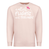 Pale Pink flights Premium Sweatshirt - artisFamous
