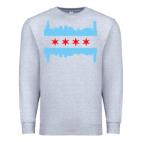 Heather Grey awesome chicago city Premium Sweatshirt - artisFamous
