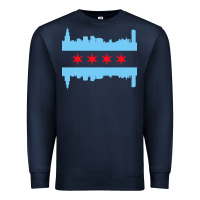Navy awesome chicago city Premium Sweatshirt - artisFamous
