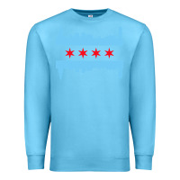 Ocean Blue awesome chicago city Premium Sweatshirt - artisFamous