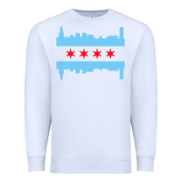 White awesome chicago city Premium Sweatshirt - artisFamous