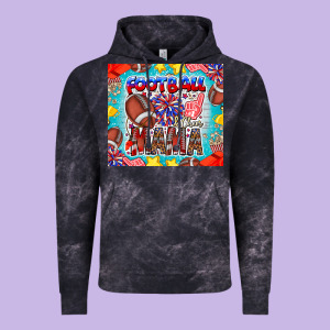 Football Mama Vintage Hoodie Designed By Cowhidedigitalart