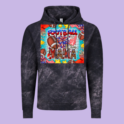 Football Mama Vintage Hoodie Designed By Cowhidedigitalart