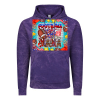Cloud Purple Football Mama Vintage Hoodie - CowhideDigitalArt