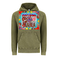 Vintage Olive Football Mama Vintage Hoodie - CowhideDigitalArt