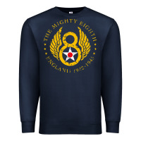 Navy mighty eighth   8th anniversary Premium Sweatshirt - artisFamous