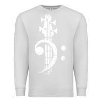 Dove Grey musical guitar bass Premium Sweatshirt - artisFamous