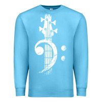 Ocean Blue musical guitar bass Premium Sweatshirt - artisFamous