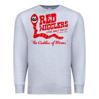Heather Grey red wigglers Premium Sweatshirt - artisFamous