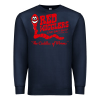 Navy red wigglers Premium Sweatshirt - artisFamous