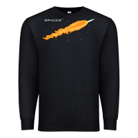 Black SpaceX Rocket Premium Sweatshirt - artisFamous