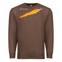 Chestnut SpaceX Rocket Premium Sweatshirt - artisFamous