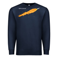 Navy SpaceX Rocket Premium Sweatshirt - artisFamous