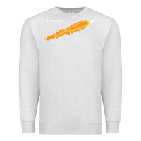 Oatmeal Heather SpaceX Rocket Premium Sweatshirt - artisFamous