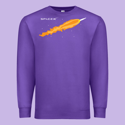 Spacex Rocket Premium Sweatshirt Designed By Artisfamous