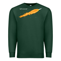 Sports Green SpaceX Rocket Premium Sweatshirt - artisFamous