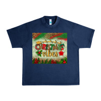 Navy christmas vibes tumbler Urban Heavy Tee - BundleAndBundleShop