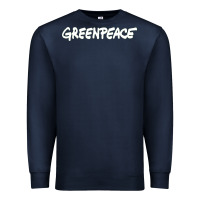Navy Greenpeace Premium Sweatshirt - artisFamous