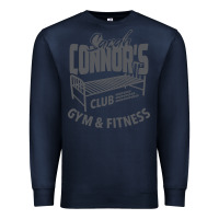 Navy Sarah Connor's Club - Gym & Fitness Premium Sweatshirt - artisFamous