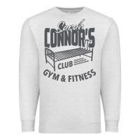 Oatmeal Heather Sarah Connor's Club - Gym & Fitness Premium Sweatshirt - artisFamous