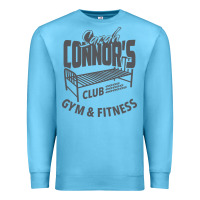 Ocean Blue Sarah Connor's Club - Gym & Fitness Premium Sweatshirt - artisFamous