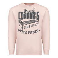 Pale Pink Sarah Connor's Club - Gym & Fitness Premium Sweatshirt - artisFamous