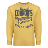 Antique Gold Sarah Connor's Club - Gym & Fitness Premium Sweatshirt - artisFamous