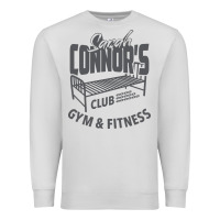 Dove Grey Sarah Connor's Club - Gym & Fitness Premium Sweatshirt - artisFamous