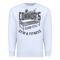 White Sarah Connor's Club - Gym & Fitness Premium Sweatshirt - artisFamous
