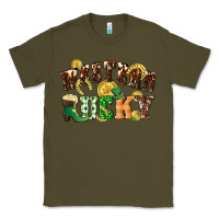 Army Green Western lucky St. Patrick's Day Classic Tee - CowGirlArtShop