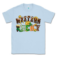 Dusty Blue Western lucky St. Patrick's Day Classic Tee - CowGirlArtShop