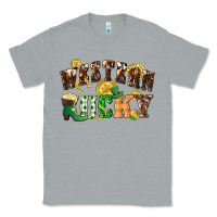 Heather Grey Western lucky St. Patrick's Day Classic Tee - CowGirlArtShop